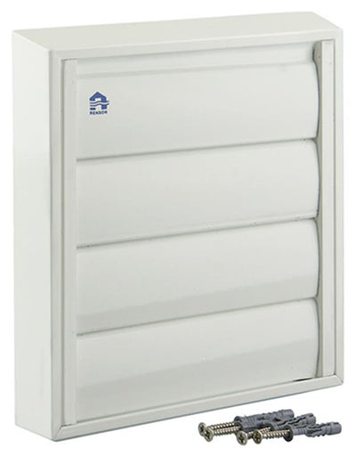 Renson 1006251 - Dunstabzugshaubengitter Aufputz 433 Aluminium RAL 9010 173x173mm | 2 Stk