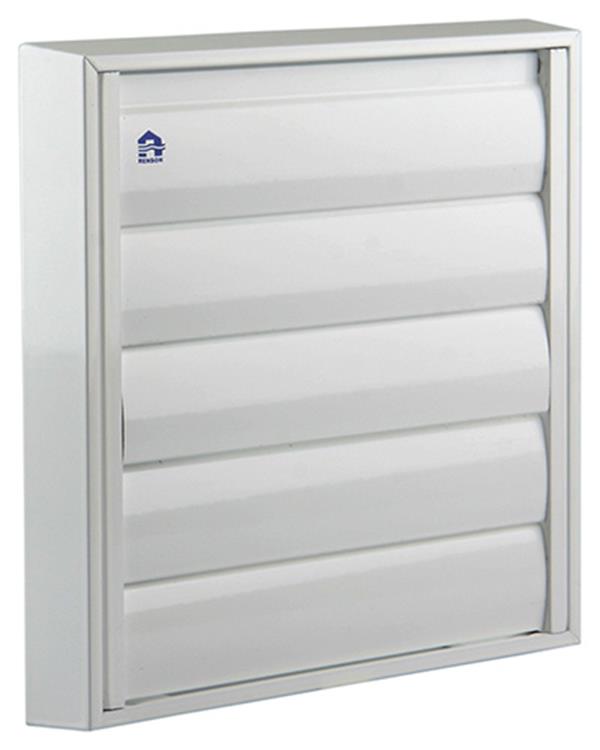 Renson 1006254 - Dunstabzugshaubengitter Aufputz 433 Alu Ral 9010 210x210mm | 2 Stk