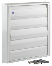 Renson 1006254 - Dunstabzugshaubengitter Aufputz 433 Alu Ral 9010 210x210mm | 2 Stk - afbeelding 2