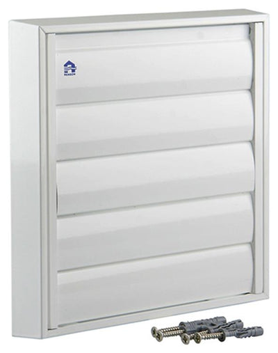 Renson 1006254 - Dunstabzugshaubengitter Aufputz 433 Alu Ral 9010 210x210mm | 2 Stk
