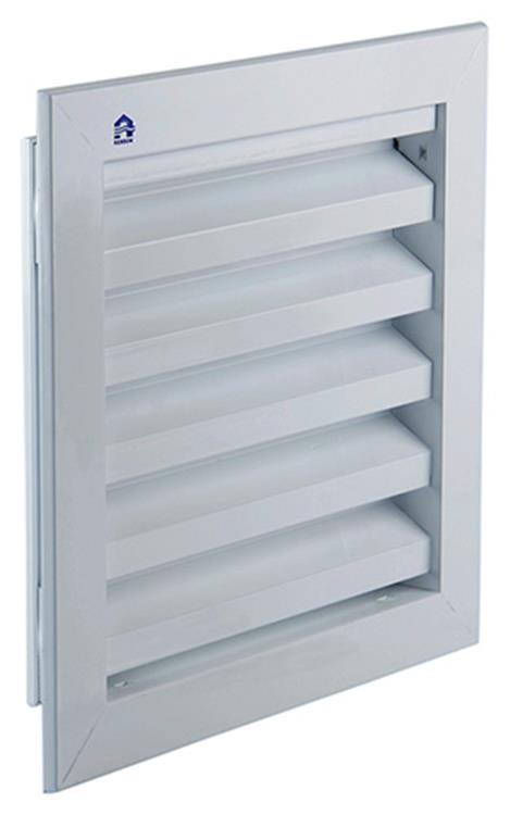 Renson 1006224 – Wandgitter Einbau 411 Alu Ral 9010 200 x 200 mm | 1 Stk