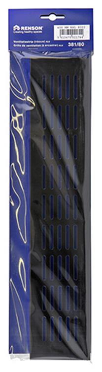 Renson 1006246 - Lüftungsstreifen Alu ral 8022 381 80- 400mm | 2 Stk