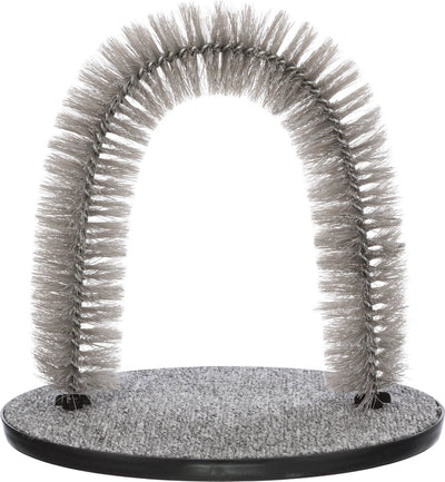 Trixie Fellpflegebogen - grau, 36x33 cm - Katzenmassage, langlebige Bürsten