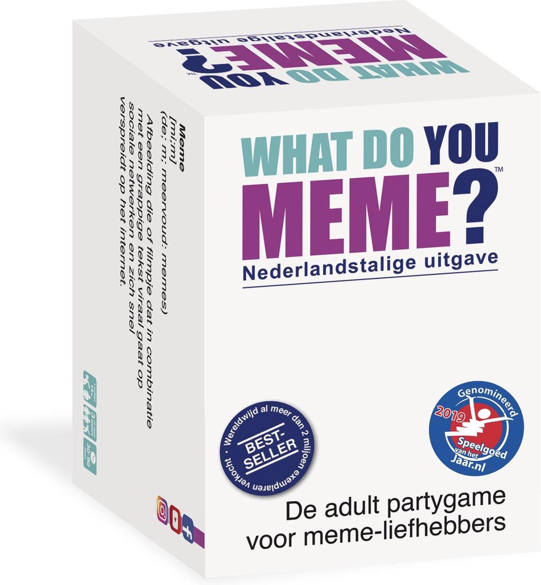 Was memst du? - Niederländische Ausgabe – Partyspiel-Kartenspiel ab 18 Jahren