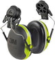 Markenlose 3M Peltor X4P3 Ohrenschützer mit Helmbefestigung, Hi-Viz