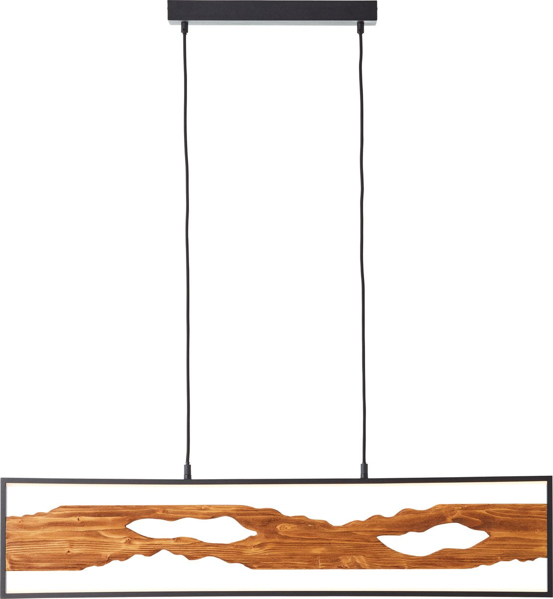 Brilliant Chaumont – Hängelampe – LED 20 W – 2300 lm, 3000 K – schwarzes Holz