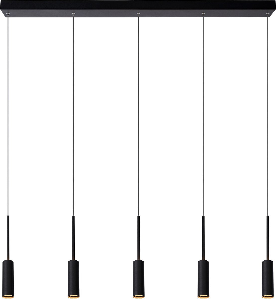 Lucide tubule - Hängelampe - LED - 5x7w 2700k - schwarz