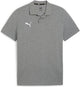 Puma Teamgoal Casuals Polo-Herren-Sportshirt – Mittelgrau meliert – Weiß