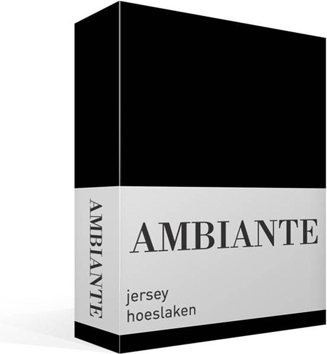Ambiante Jersey-Spannbettlaken – extra breit – schwarz