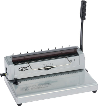 GBC W12 Manuelle Stanz- und Drahtbindemaschine – Kapazität 125 A4-Blätter