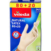 Vileda Glove Natural Latex 80+20