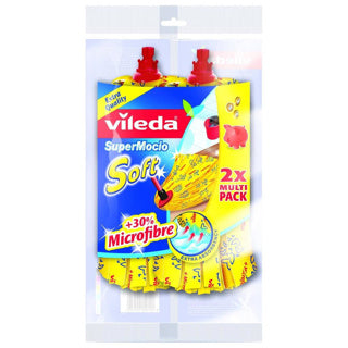 Vileda Vileda Supermocio Soft Microfaser-Mop 2 Teile