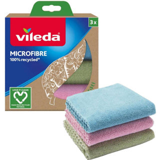 Vileda -Mikrofasertuch 3 Pack 100% recycelt