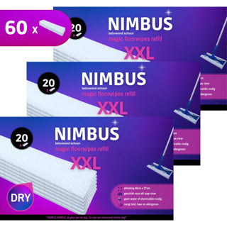 Nimbus Magic vloerdoekjes xxl Naffloling 60 Stücke