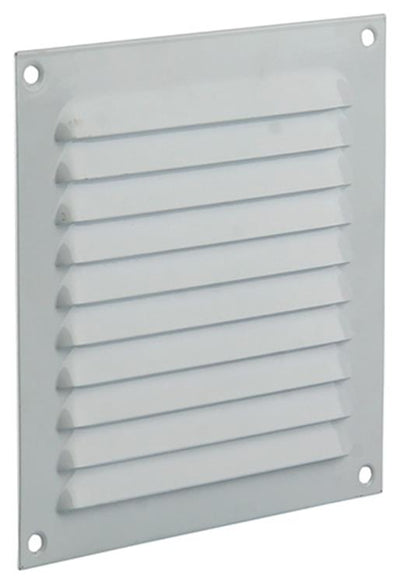 Renson 1015063 - Lamellengitter flach Aluminium weiß 150x150mm | 10 Stück