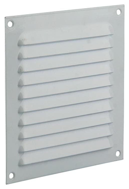 Renson 1015063 - Lamellengitter flach Aluminium weiß 150x150mm | 10 Stück