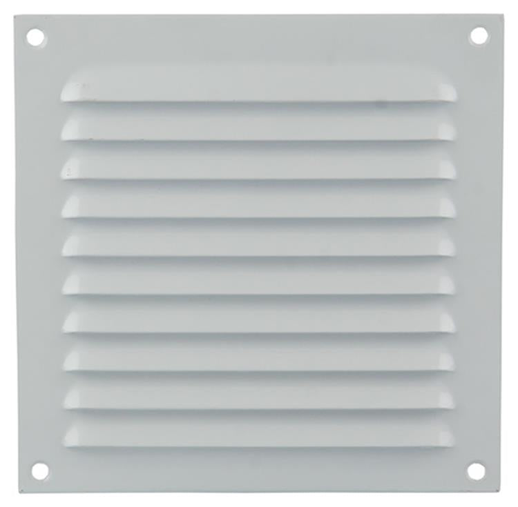 Renson 1015063 - Lamellengitter flach Aluminium weiß 150x150mm | 10 Stück