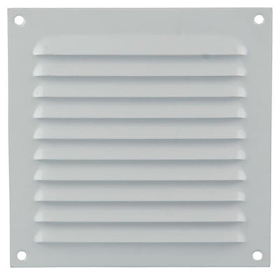 Renson 1015063 - Lamellengitter flach Aluminium weiß 150x150mm | 10 Stück