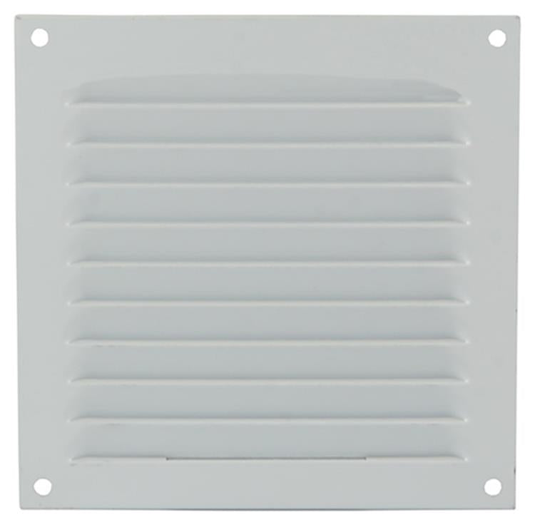 Renson 1015063 - Lamellengitter flach Aluminium weiß 150x150mm | 10 Stück