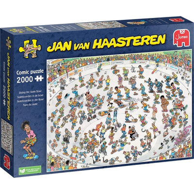 Jan Van Haasteren Jigsaw Puzzle Skateboarding in der Schüssel, 2000st.