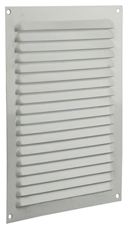 Renson 1015072 - Lamellengitter flach Aluminium weiß 200x250mm | 10 Stück