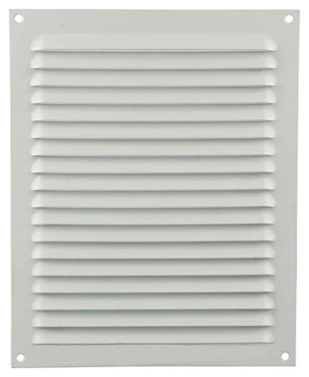 Renson 1015072 - Lamellengitter flach Aluminium weiß 200x250mm | 10 Stück