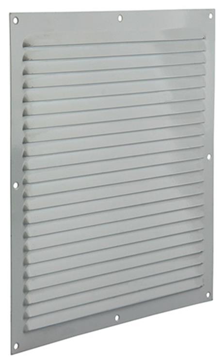 Renson 1015075 - Lamellengitter flach Aluminium weiß 300x300mm | 10 Stück