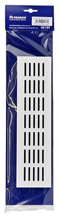 Renson 1006242 - Lüftungsstreifen Alu ral 9010 381 80- 300mm | 2 Stk
