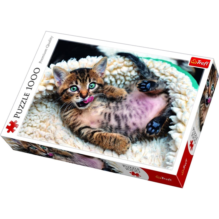 Puzzle 1000 Teile - glückliches Kätzchen