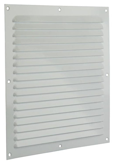 Renson 1006309 – Lamellengitter flach Aluminium Ral 9010 250 x 250 mm | 10 Stück