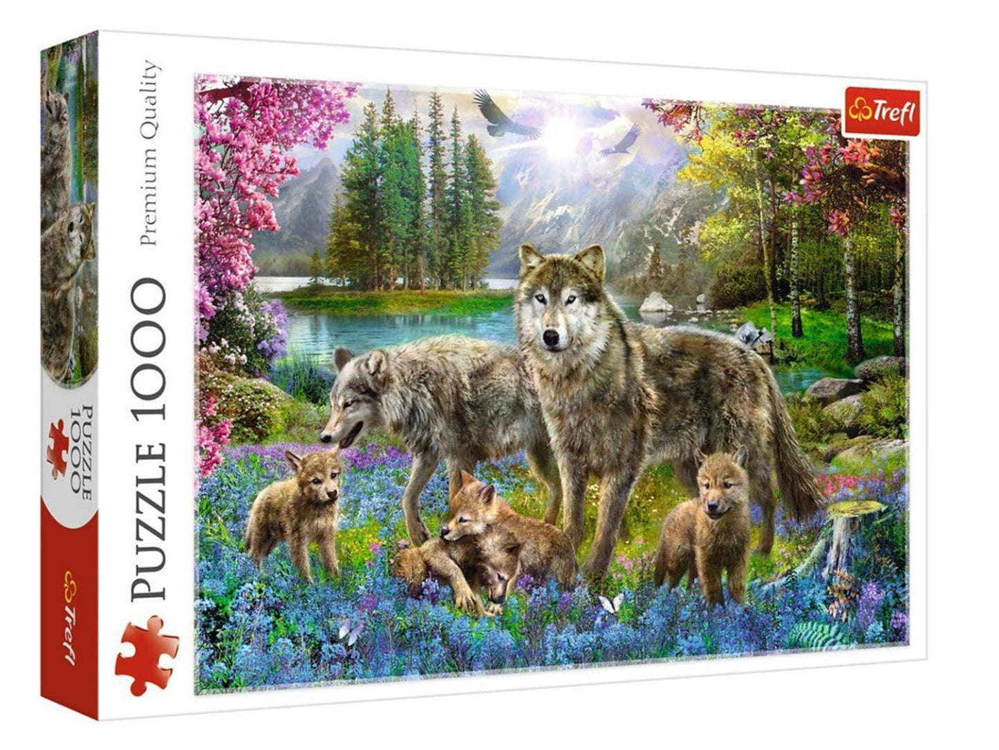 Puzzle 1000 Teile - Treffen der Wölfe