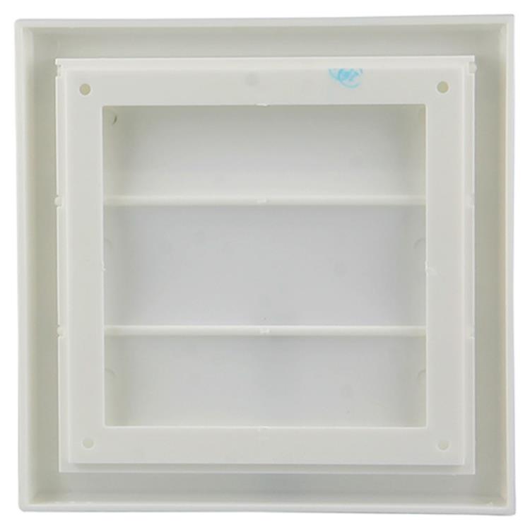 Renson 1006372 - Dunstabzugshaubengitter Aufputz 733 PVC RAL 9010 154x154mm | 2 Stk