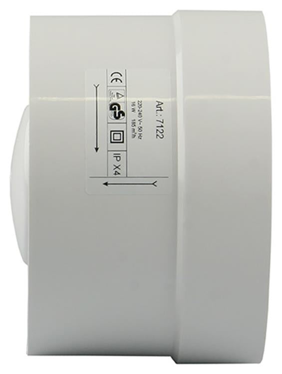 Renson 1006443 – Kanalventilator Standard 7122 weiß ø 125 | 2 Stk