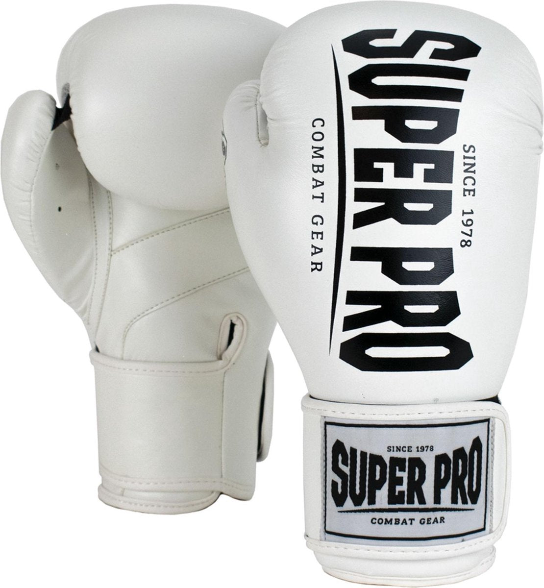 Super Pro Combat Gear Champ (Kick)Boxhandschuhe weiß schwarz 8oz
