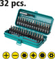 Wolfcraft - Micro-Bit-Set - Präzisions-Schraubendreher-Set - 32-teilig - inkl. Bithalter und Schraubendreher - 1388000