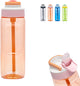 Kambukka Lagunenwasserflasche 750 ml – Mango Tango mit integriertem Strohhalm – 100 % auslaufsicher