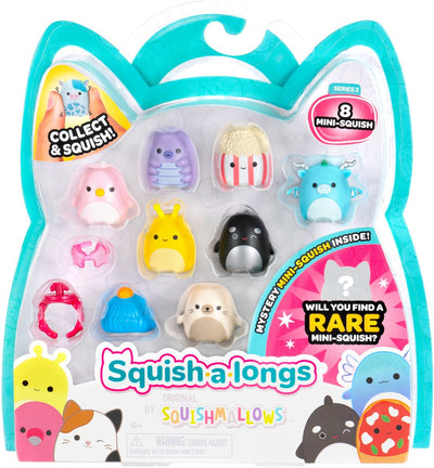Jazwares Squishmallows – Squish-A-Longs-Spielzeugfiguren Stil 2 – 8 Stück.