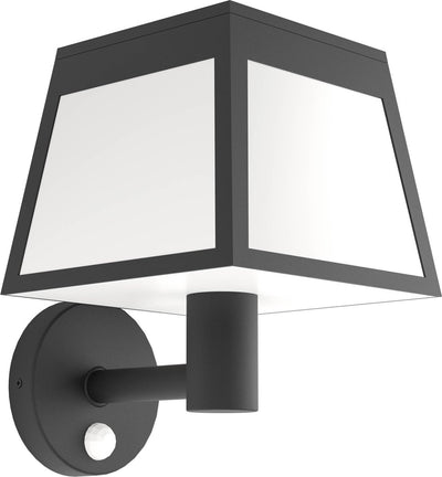Eglo Altilia Solar-Außenwandleuchte – Solarenergie – LED – 20 cm – Schwarz und Weiß