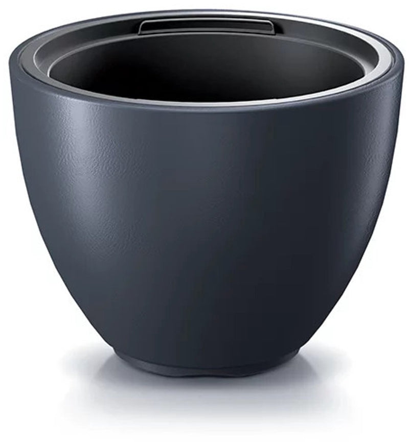 Prosperplast Pflanztopf Blumentopf Heos – Kunststoff – Anthrazit – T57 x H43 cm – mit Innentopf – Gartentöpfe
