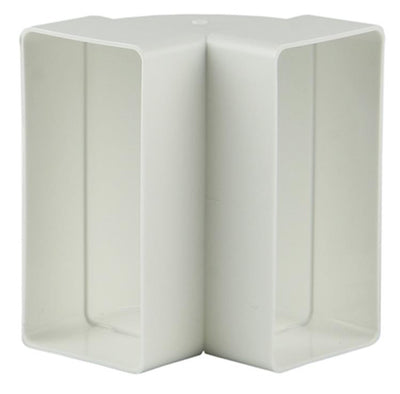 Renson 1006403 - PVC-Eckverbindung vert.90° 7015 weiß 110x55mm | 3 Stück