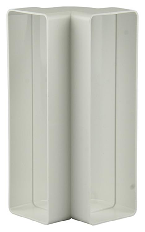 Renson 1006404 - PVC-Eckverbindung vert.90° 7015 weiß 204x60mm | 3 Stück