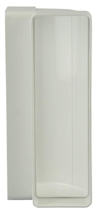 Renson 1006404 - PVC-Eckverbindung vert.90° 7015 weiß 204x60mm | 3 Stück