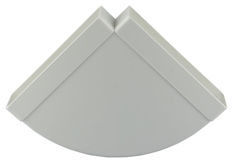 Renson 1006406 - PVC-Eckverbindung hor.90° 7016 weiß 204x60mm | 3 Stück