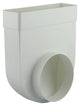 Renson 1006408 - PVC-Eckverbindung gerade rund 90° 7017 weiß ø 125 | 3 Stück