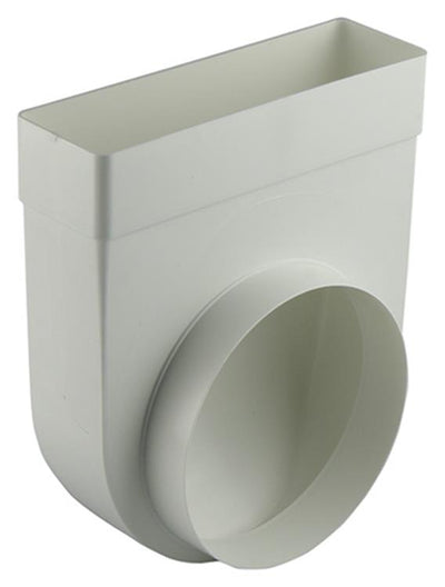 Renson 1006409 - PVC-Eckverbindung gerade rund 90° 7017 weiß ø 150 | 3 Stück