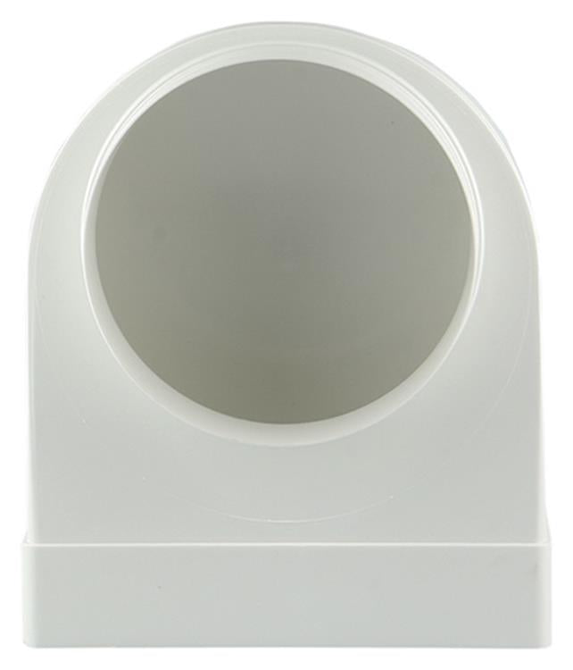 Renson 1006409 - PVC-Eckverbindung gerade rund 90° 7017 weiß ø 150 | 3 Stück