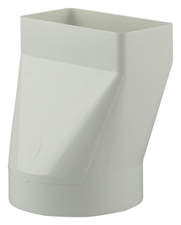 Renson 1006410 – PVC-Verbindungsstück rund rechts. 7021 weiß ø 100 | 2 Stk