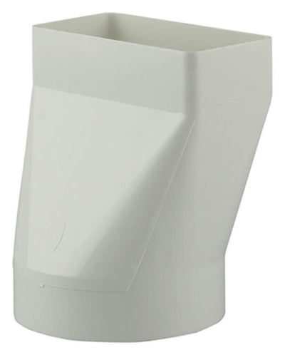 Renson 1006410 – PVC-Verbindungsstück rund rechts. 7021 weiß ø 100 | 2 Stk