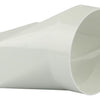 Renson 1006410 – PVC-Verbindungsstück rund rechts. 7021 weiß ø 100 | 2 Stk