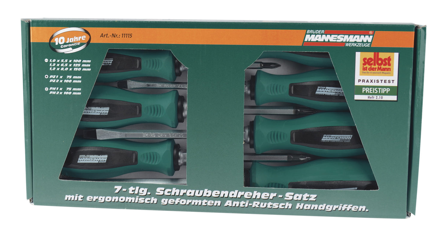 Brüder Mannesmann Bruder Mannesmann Schraubendreher Set 7-teilig 11115